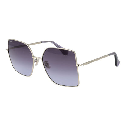 Max Mara Butterfly Gradient Medium-Tint Metal Sunglasses - Silver