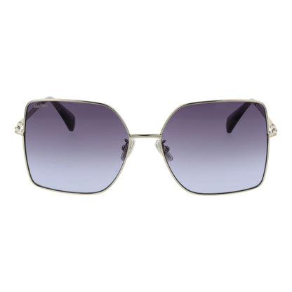 Max Mara Butterfly Gradient Medium-Tint Metal Sunglasses - Silver
