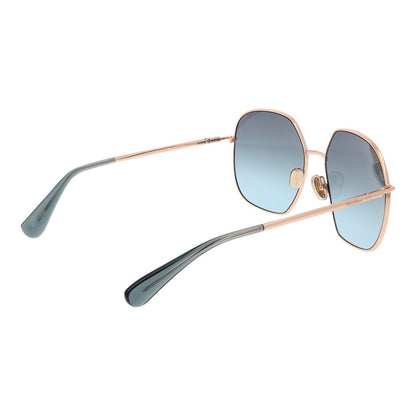 Max Mara Square Gradient Medium-Tint Metal Sunglasses - Rose Gold