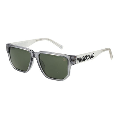 Timberland Rectangle Non-Polarized Dark-Tint Stainless Steel Sunglasses - Grey
