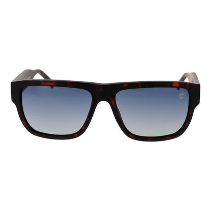 Timberland Rectangle Polarized Gradient Medium-Tint Stainless Steel Sunglasses - Brown