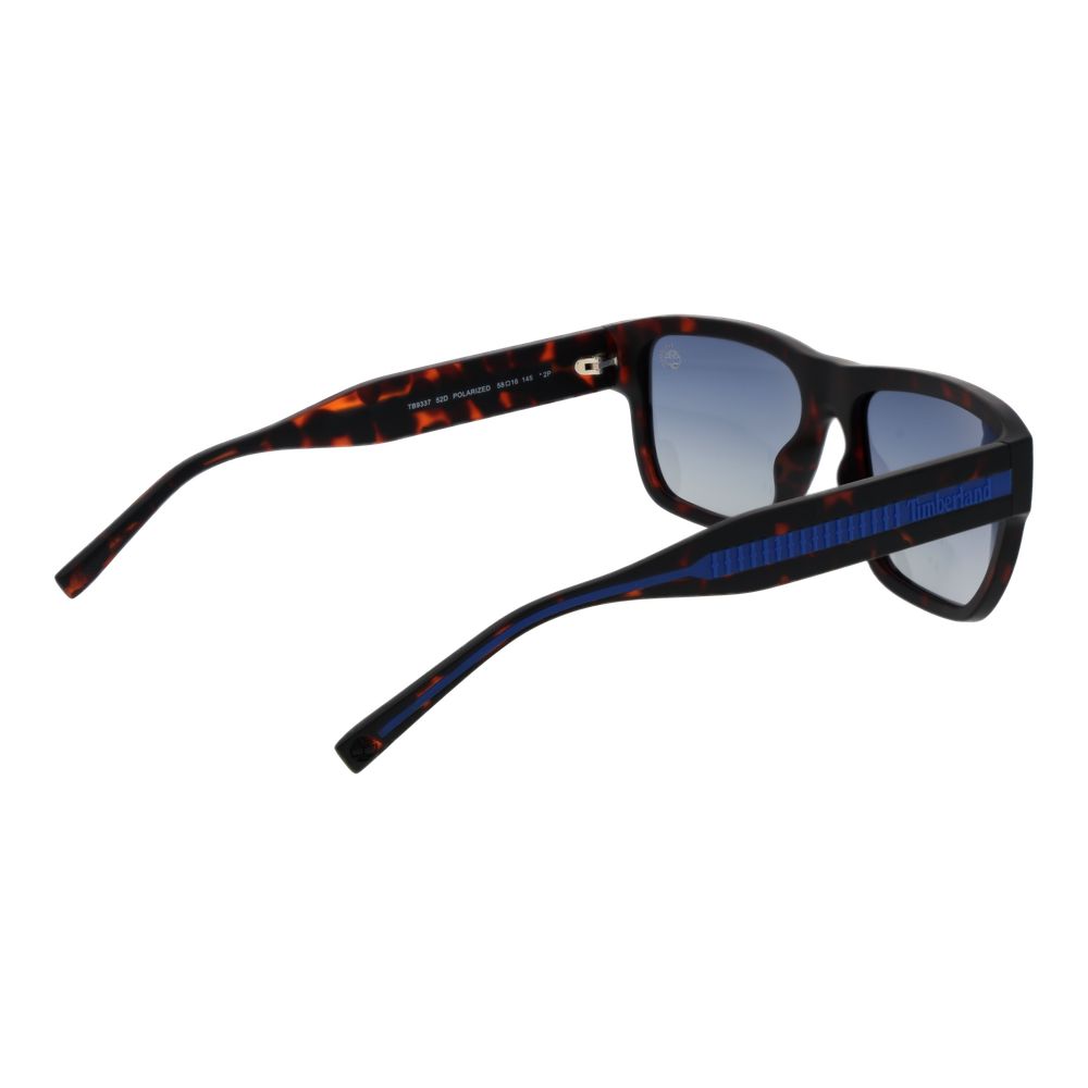 Timberland Rectangle Polarized Gradient Medium-Tint Stainless Steel Sunglasses - Brown