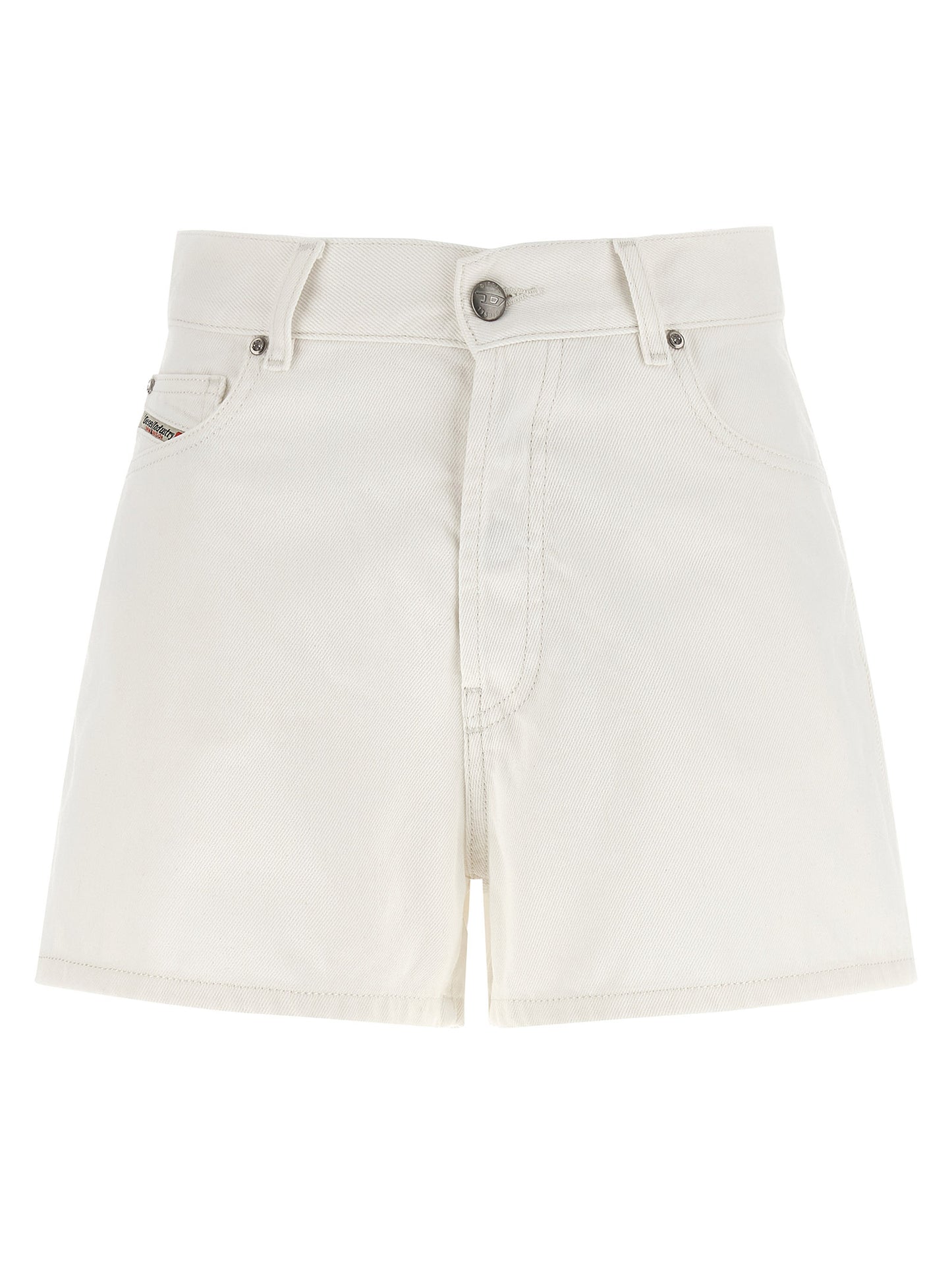 Diesel Women's Denim Cotton Shorts - White