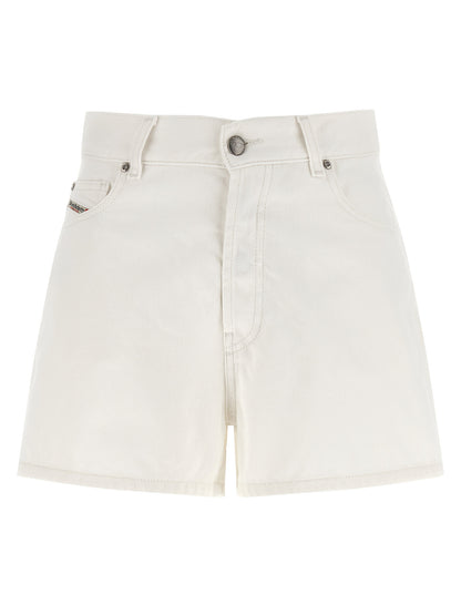 Diesel Women's Denim Cotton Shorts - White