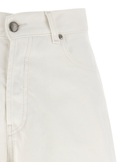 Diesel Women's Denim Cotton Shorts - White