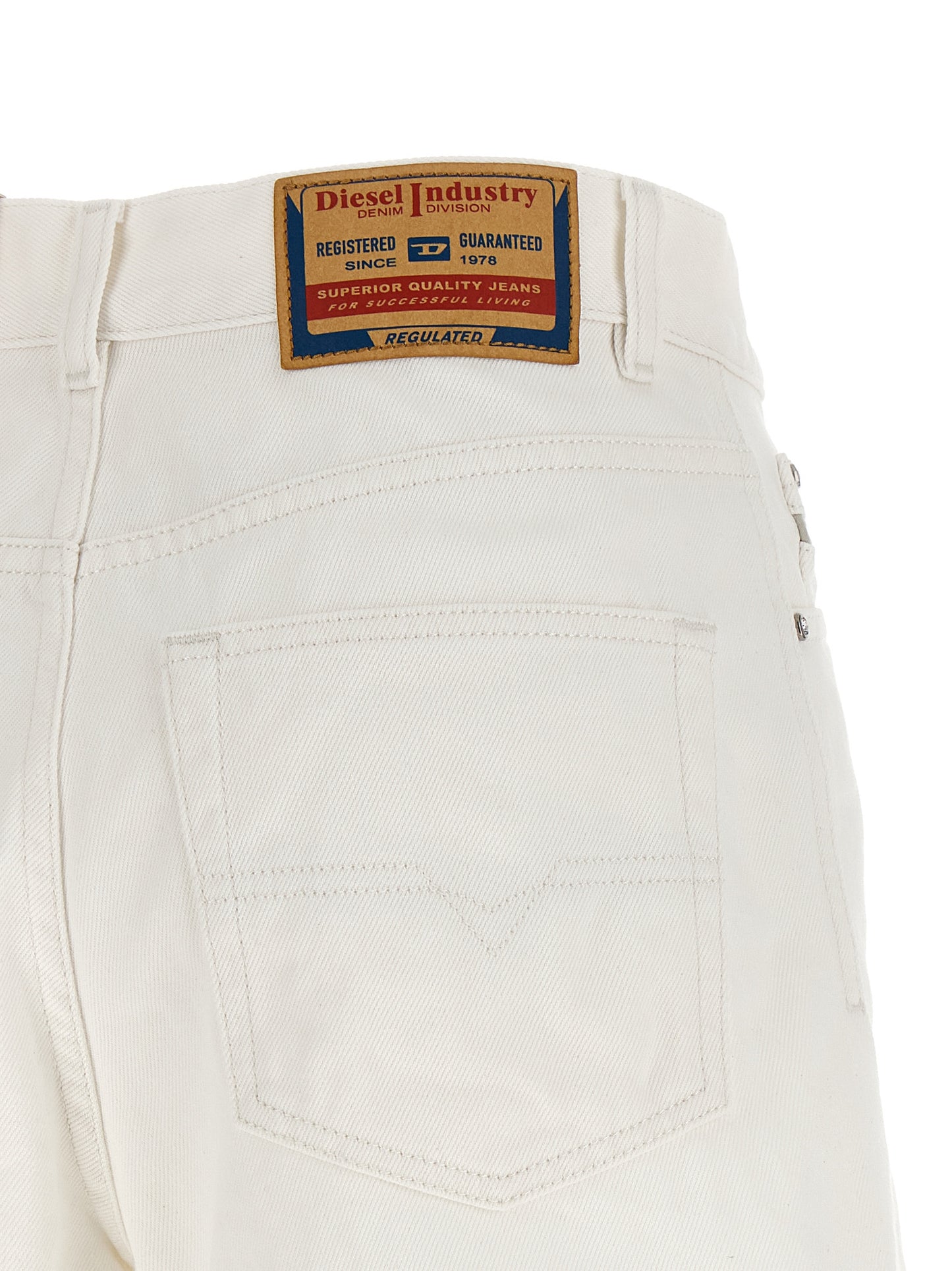 Diesel Women's Denim Cotton Shorts - White