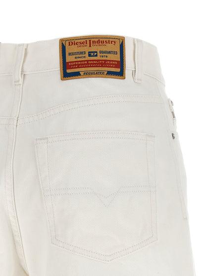 Diesel Women's Denim Cotton Shorts - White
