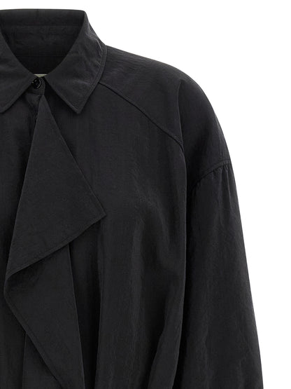 Lemaire Black Silk Midi Dress