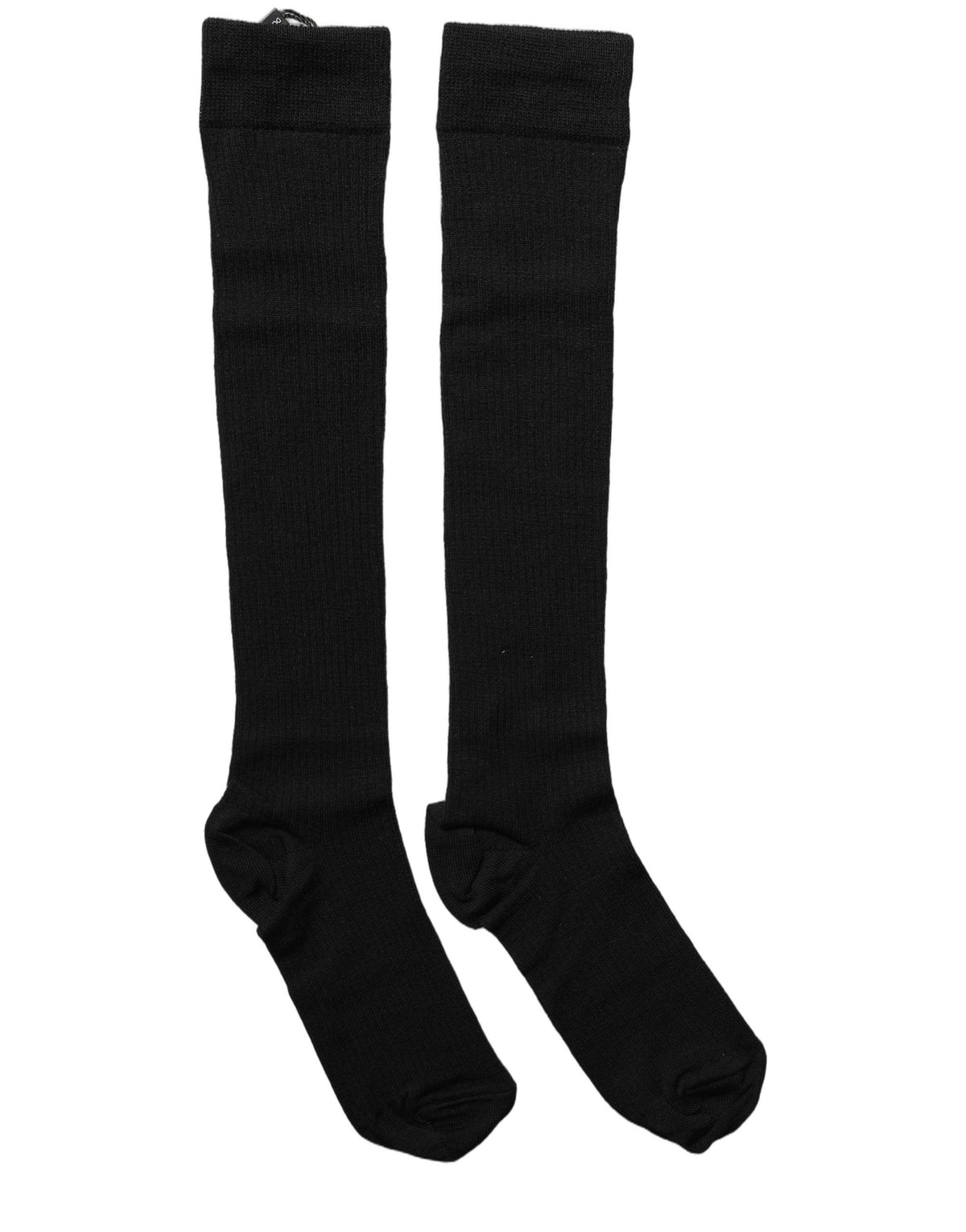 Socks by Dolce & Gabbana for women in calf leather nylon acrylic wool black features a nuanced silhouette, showcasing the nuanced Women's Calf Leather Nylon Acrylic Wool Socks design with a refined, premium finish.