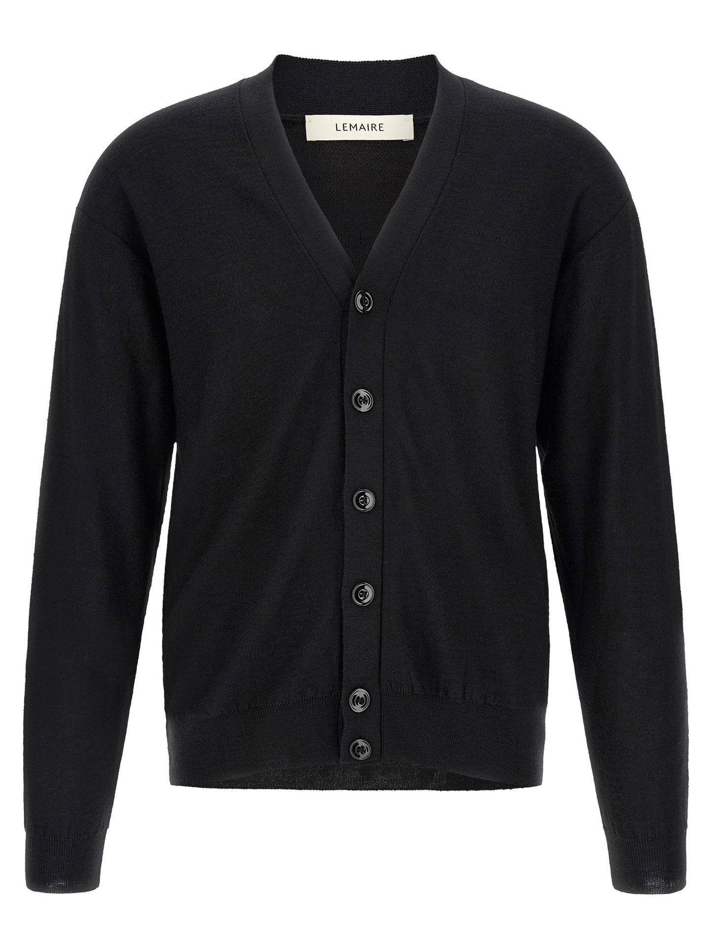 Lemaire Black Wool Cardigan