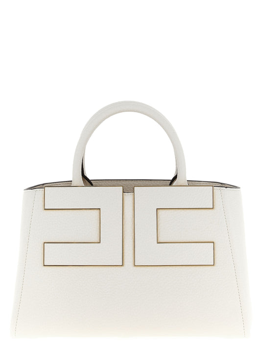 Tote Bag by Elisabetta Franchi for women in polyester polyurethane leather white features an sumptuous Polyester Polyurethane Leather Tote Bag design with a secure , ample , and versatile shoulder-strap & adjustable-strap for an sumptuous finish.