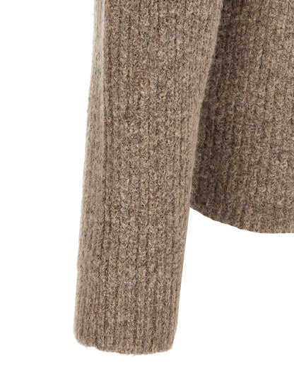 Cardigan by Roberto Collina for men in polyamide cotton & alpaca wool beige features an impeccable silhouette, showcasing a sophisticated and detail for a truly impeccable finish.