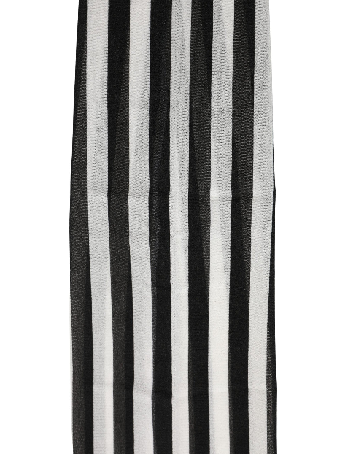 Dolce & Gabbana Women's Nylon Pantyhose - Black White Striped