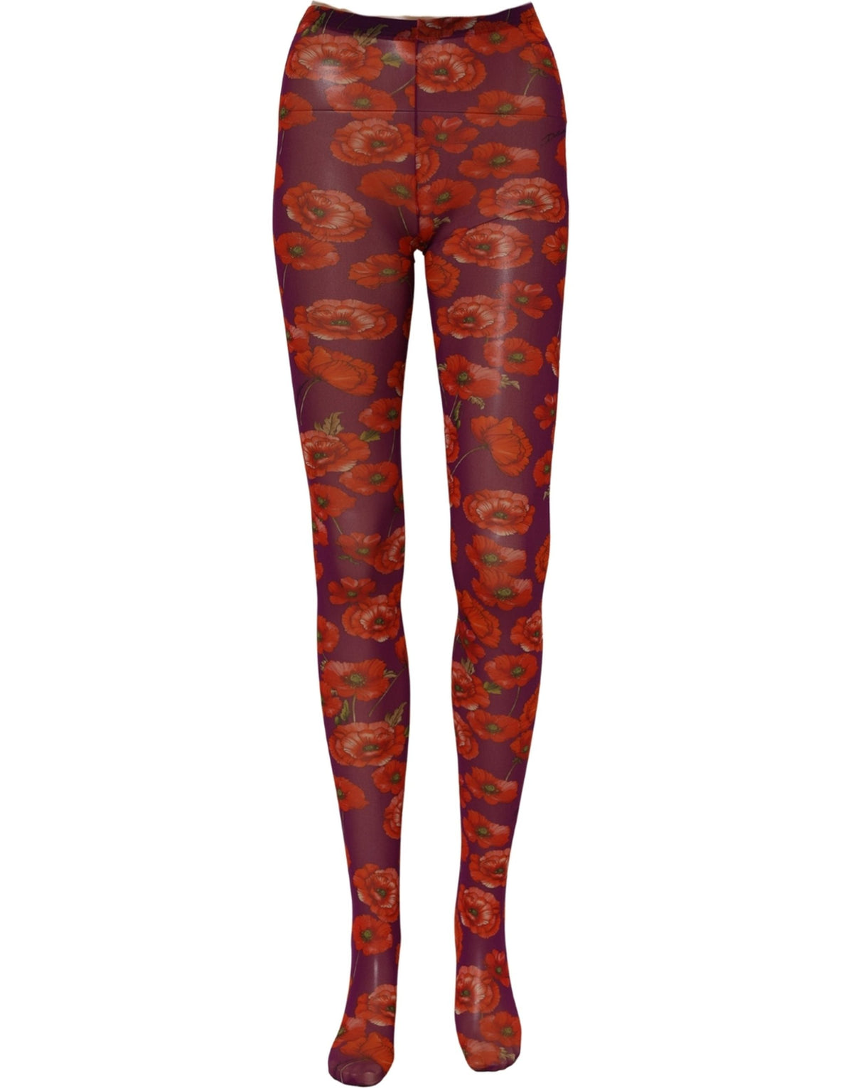 Dolce & Gabbana Women's Nylon Hosiery - Purple Floral Print
