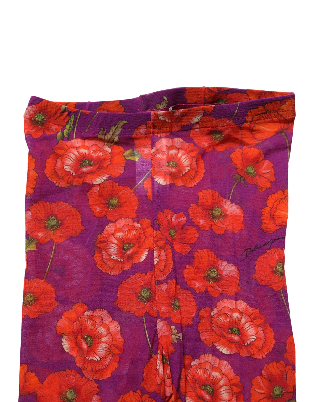 Dolce & Gabbana Women's Nylon Hosiery - Purple Floral Print
