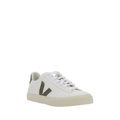 Veja White Calf Leather Bos Taurus Low Top Sneakers