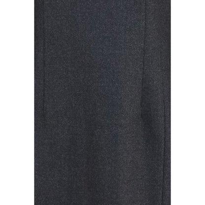 P.A.R.O.S.H. Gray Wool Oves Aries Casual Dress