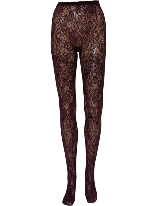 Pantyhose from Dries Van Noten for women in stretch nylon purple, violet, floral & signature features an chic design from the Women's Stretch Nylon Pantyhose collection, highlighting an chic silhouette.