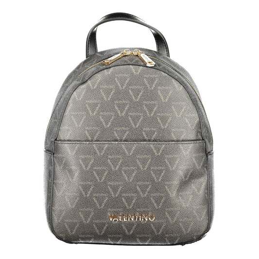 Mario Valentino Black Polyurethane Women's Backpack