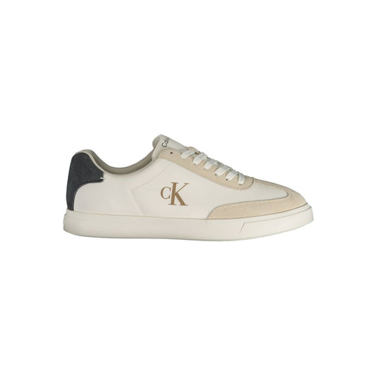 Calvin Klein White Polyester Men's Sneaker