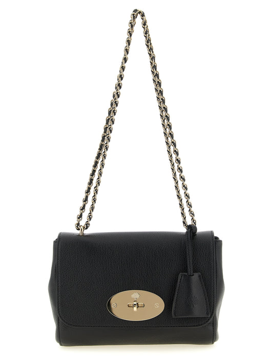 Crossbody Handbag by Mulberry for women in goatskin leather black features a multifaceted silhouette, showcasing a secure turn-lock and multifaceted with versatile crossbody-strap & handle for multifaceted style.