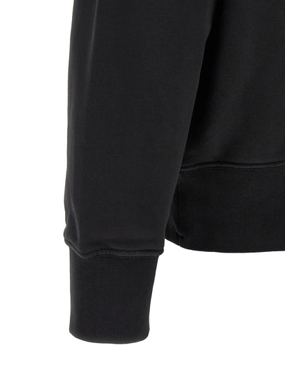Sweatshirt Hoodie by Stone Island for men in cotton black, rose & signature features an luminous silhouette, showcasing a sophisticated hooded neckline and for a truly luminous look.