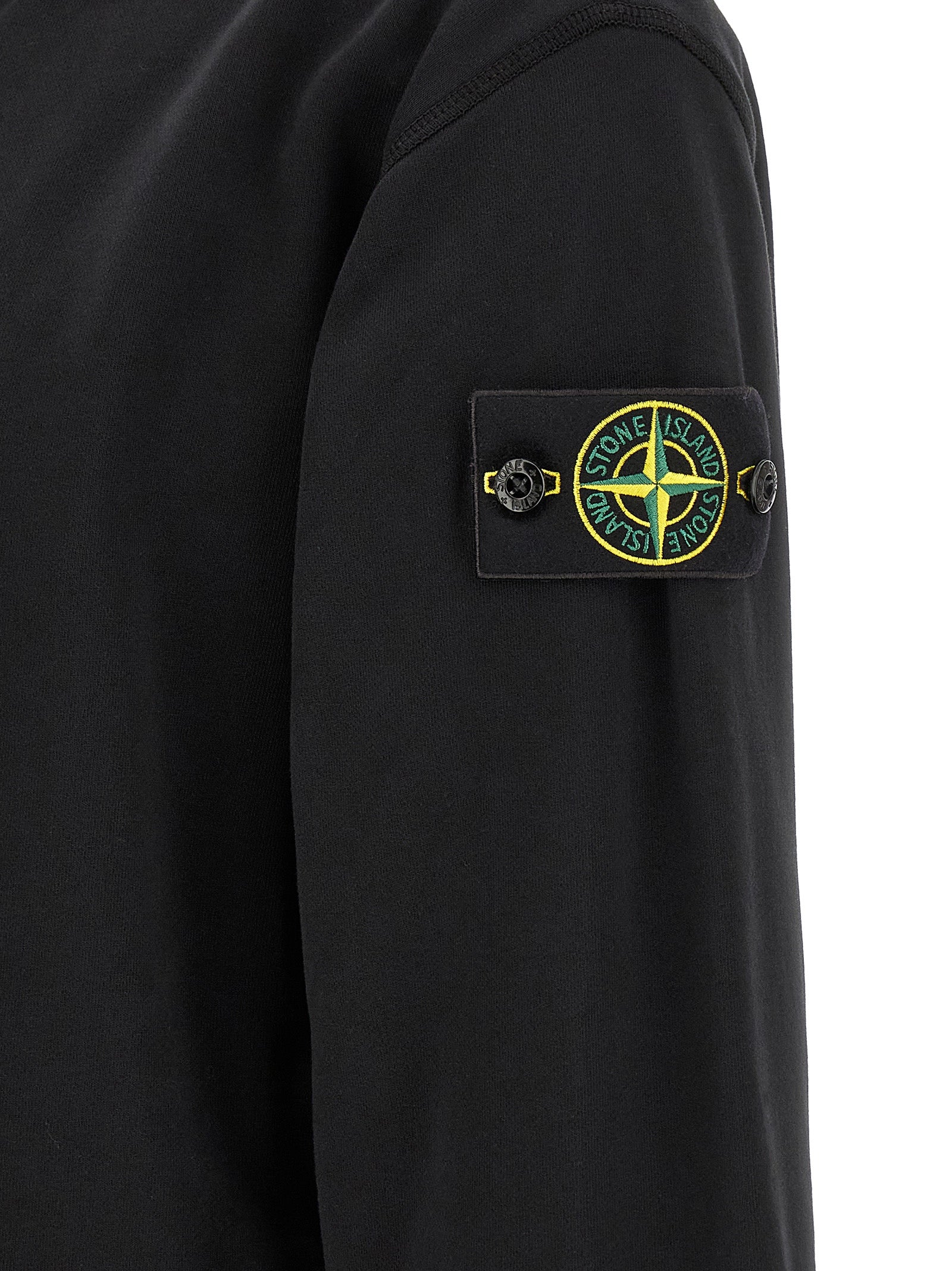 Sweatshirt Hoodie by Stone Island for men in cotton black, rose & signature features a edgy silhouette, detailed with a edgy and for a refined finish.