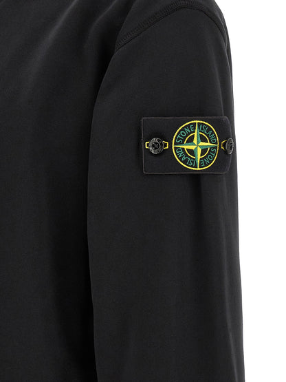 Sweatshirt Hoodie by Stone Island for men in cotton black, rose & signature features a edgy silhouette, detailed with a edgy and for a refined finish.