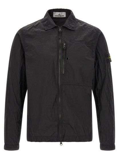Stone Island Men's Polyamide Overshirt - Black