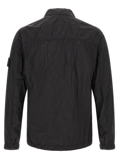 Stone Island Men's Polyamide Overshirt - Black