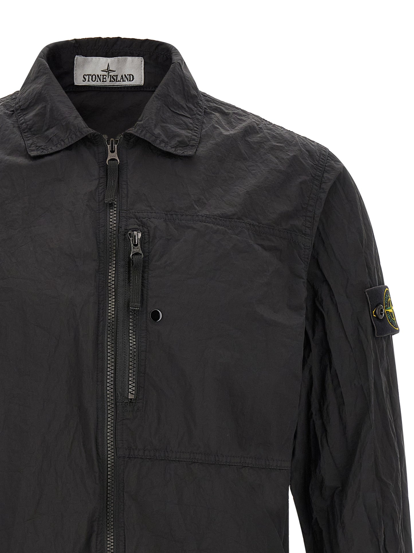 Stone Island Men's Polyamide Overshirt - Black