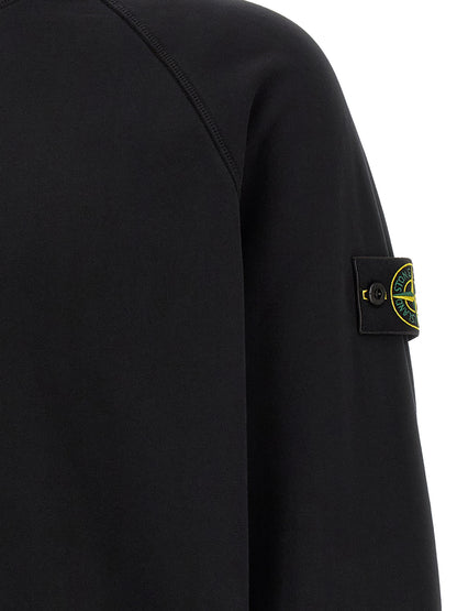 Stone Island Black Cotton Sweatshirt