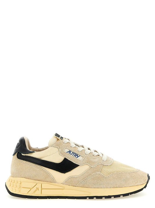 Athletic Sneakers by Autry for men in cotton nylon & suede leather black & patterned showcases an impeccable silhouette, defined by an impeccable athletic style design that perfectly captures the essence of the Ecru Star Men's Athletic Cotton Nylon & Suede Leather Sneakers.