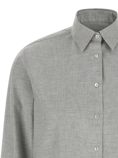 XACUS Gray Cotton Blouse