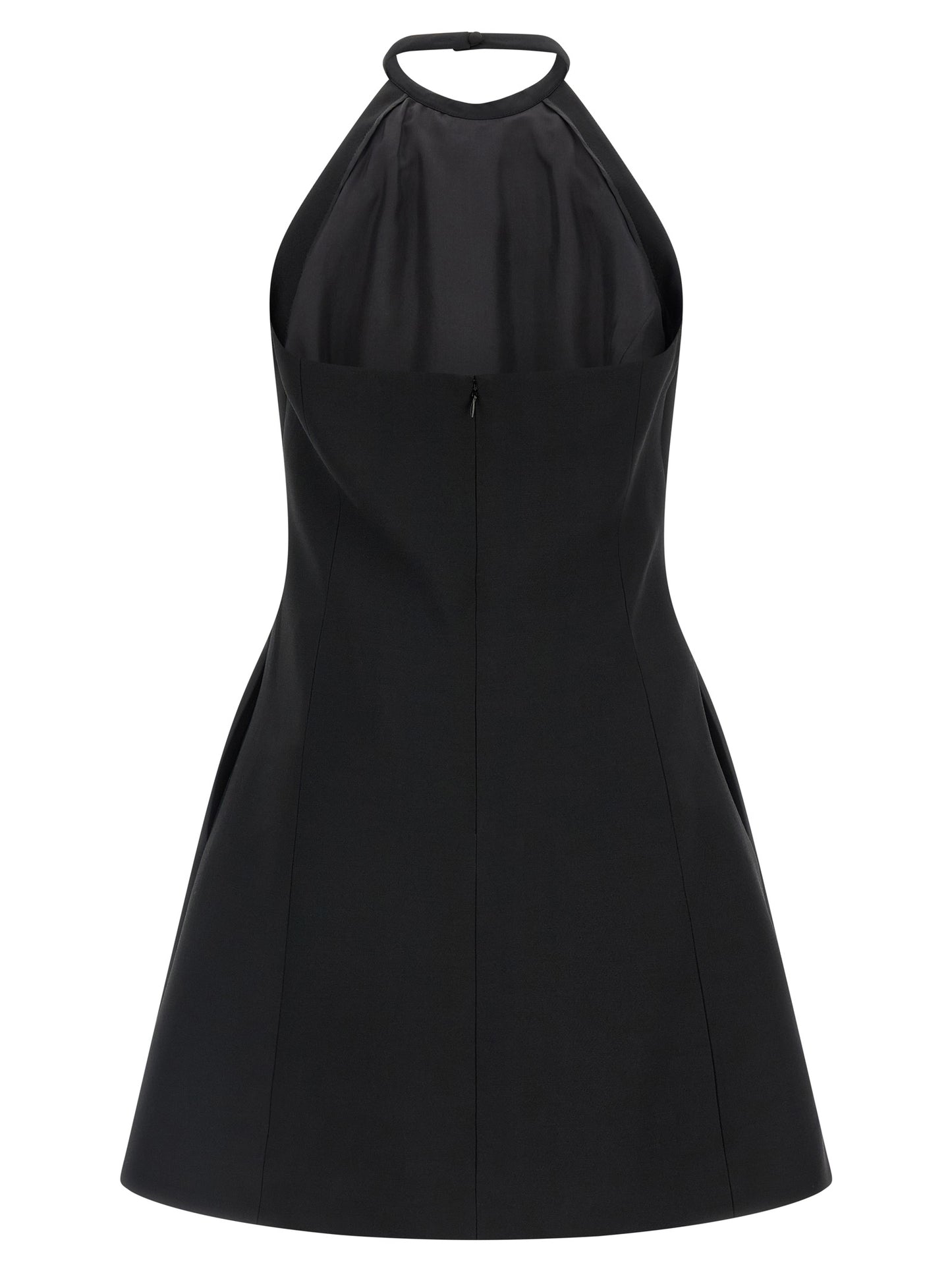 Valentino Garavani Black Virgin Wool Short Dress