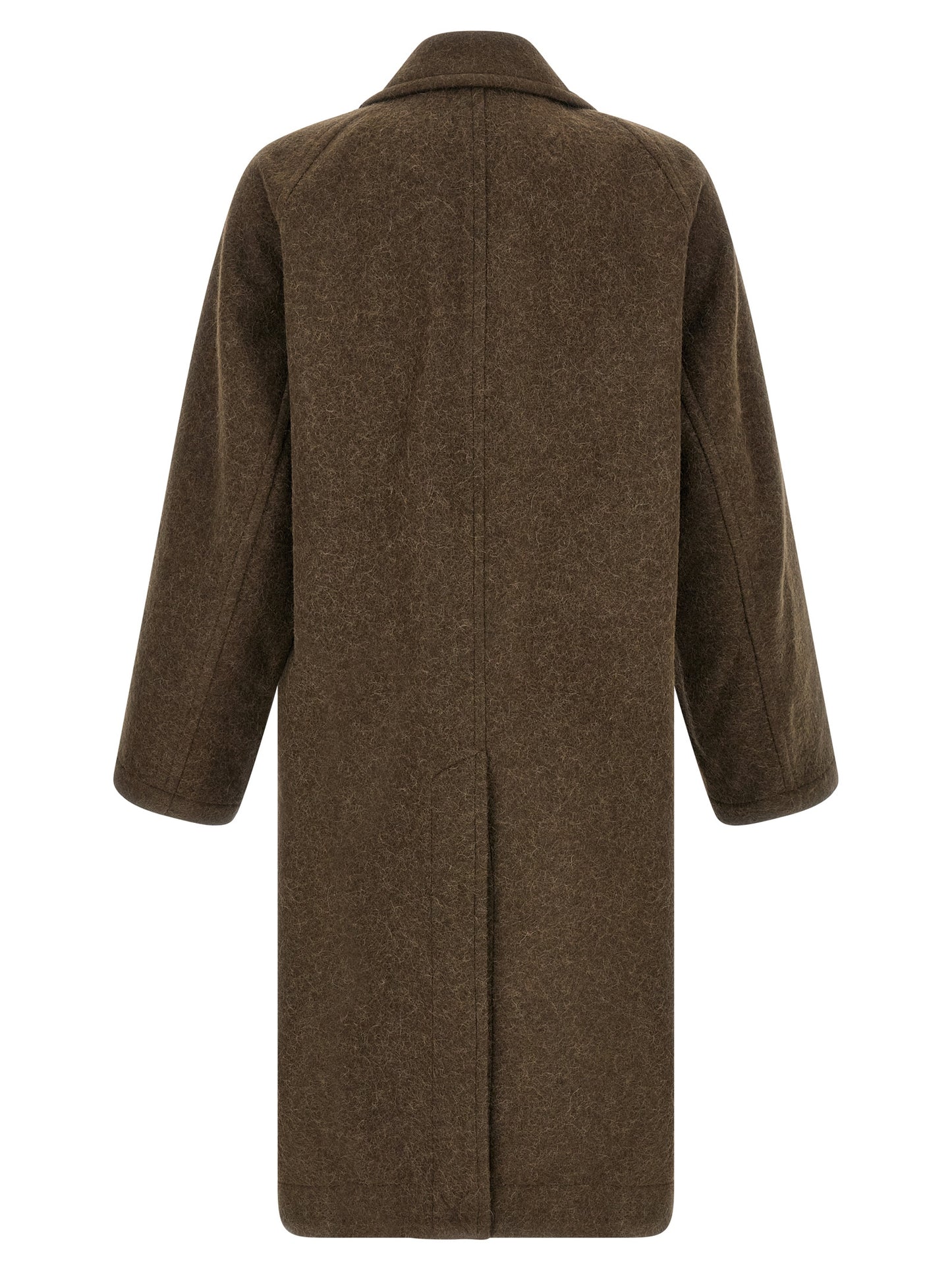 Lemaire Brown Wool Coat