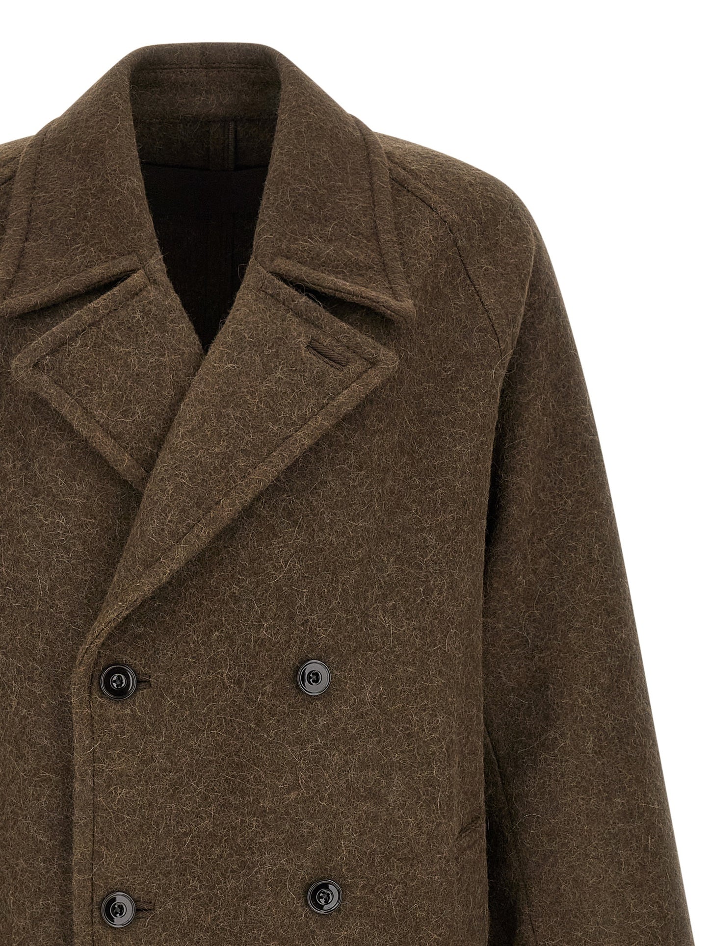 Lemaire Brown Wool Coat