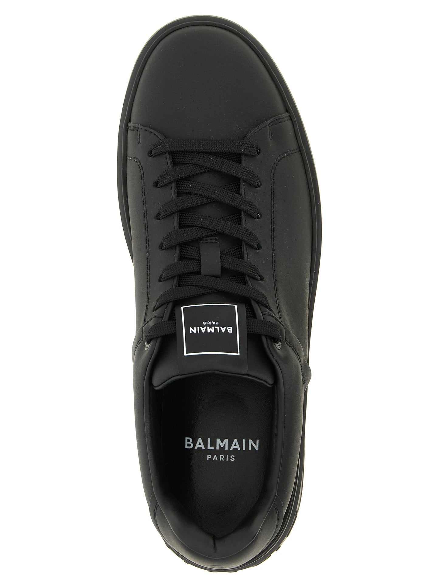 Sneakers by Balmain for men in bos taurus calfskin leather black, signature & monogram features an versatile design from the Men's Low Top Bos Taurus Calfskin Leather Sneakers collection, highlighting a versatile low-top style for a premium, high-fashion look.