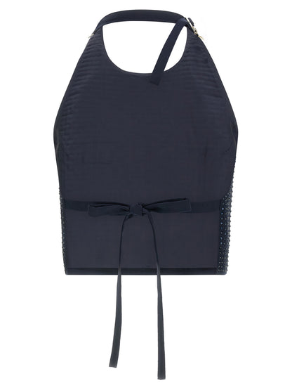 PINKO Blue Polyester Tank Tops