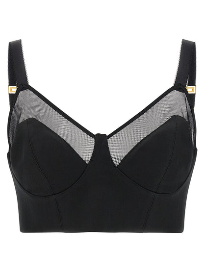 Elisabetta Franchi Black Virgin Wool Tank Tops