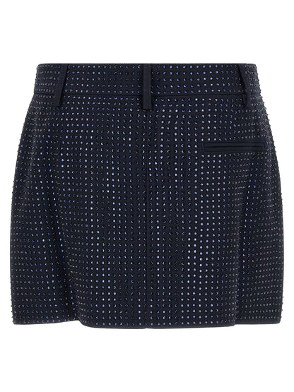 PINKO Blue Polyester Long Skirt