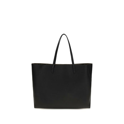 Fendi Black Calf Leather Bos Taurus Shoulder Bag
