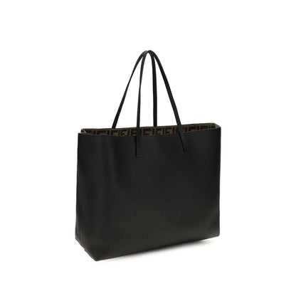Fendi Black Calf Leather Bos Taurus Shoulder Bag