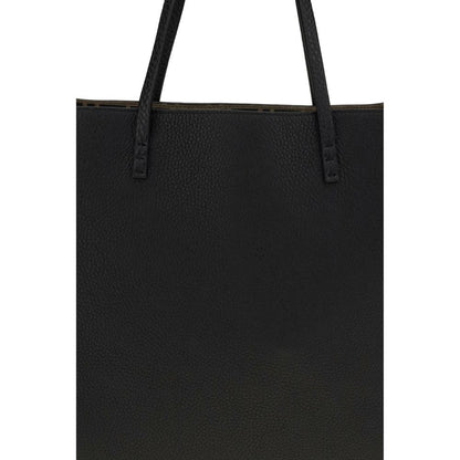 Fendi Black Calf Leather Bos Taurus Shoulder Bag