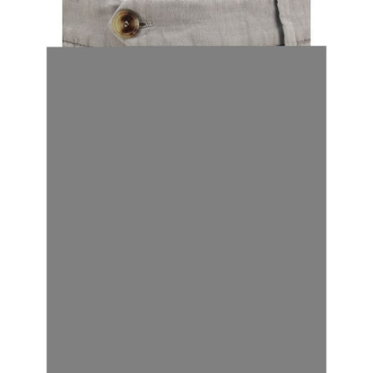 Brunello Cucinelli Gray Linen Casual Pants