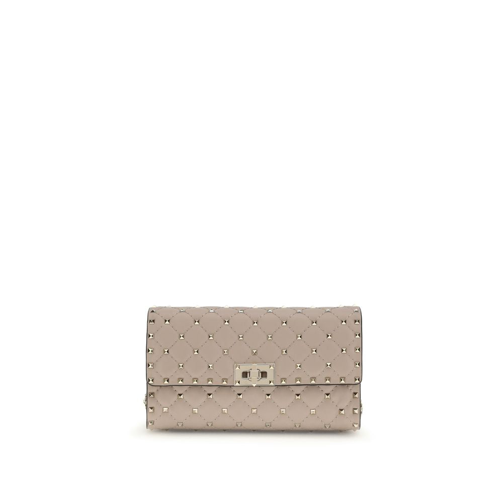 Quilted Shoulder Bag by Valentino Garavani for women in bos taurus nappa leather beige, patterned & signature features a enviable silhouette, showcasing a secure , ample cardholder, and enviable shoulder-strap for a enviable finish.