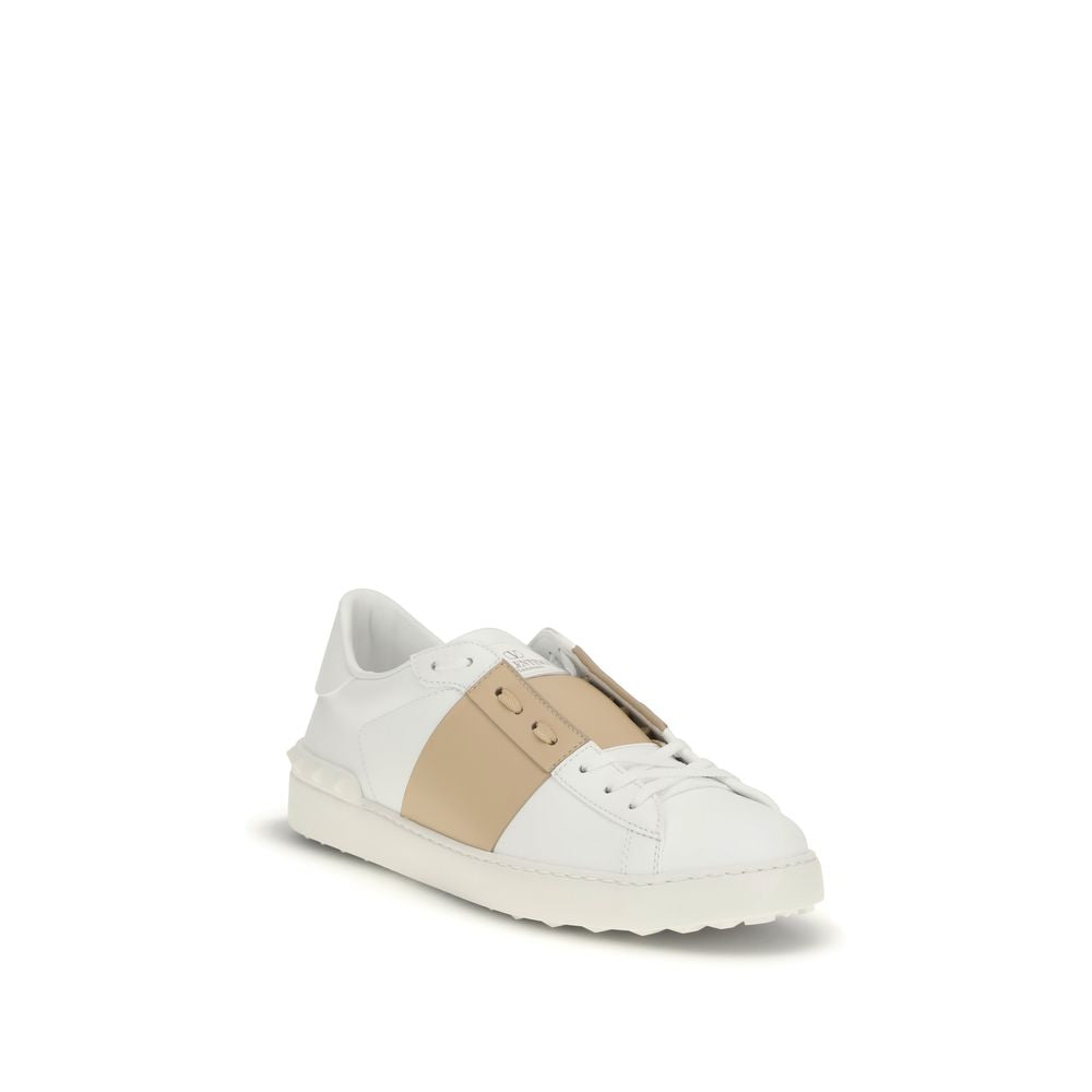 Sneakers by Valentino Garavani for men in bos taurus calf leather white presents a on trend silhouette from the Men's Low Top Slip On Bos Taurus Calf Leather Sneakers collection, showcasing a on trend low-top slip-on style for an elevated aesthetic.