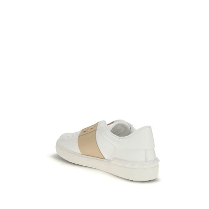 Sneakers by Valentino Garavani for men in bos taurus calf leather white features an fashionable silhouette, showcasing the premium Men's Low Top Slip On Bos Taurus Calf Leather Sneakers in a fashionable low-top slip-on style that offers a fashionable finish for refined style.