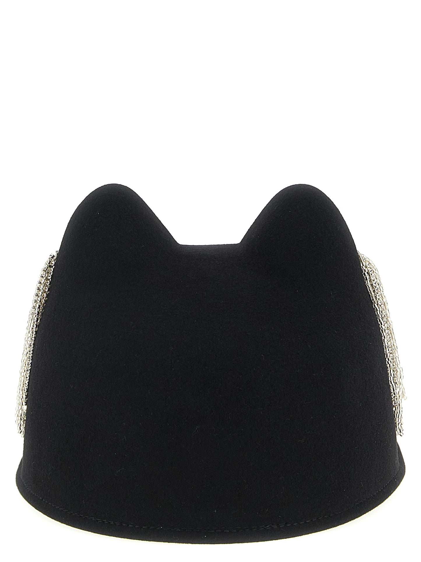 Maison Michel Black Wool Hat