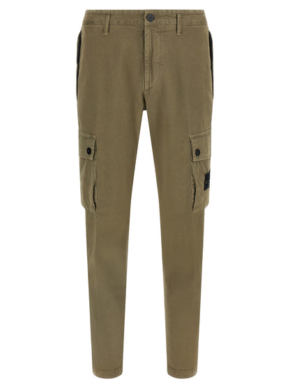 Stone Island Bicolor Cotton Cargo Pants